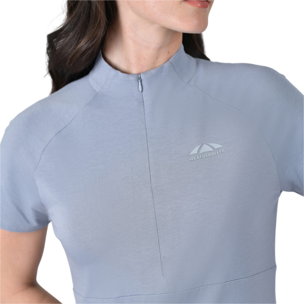 2026 WeatherBeeta Womens Bamboo Short Sleeve Performance Base Layer 1028843021 - Blue Stone